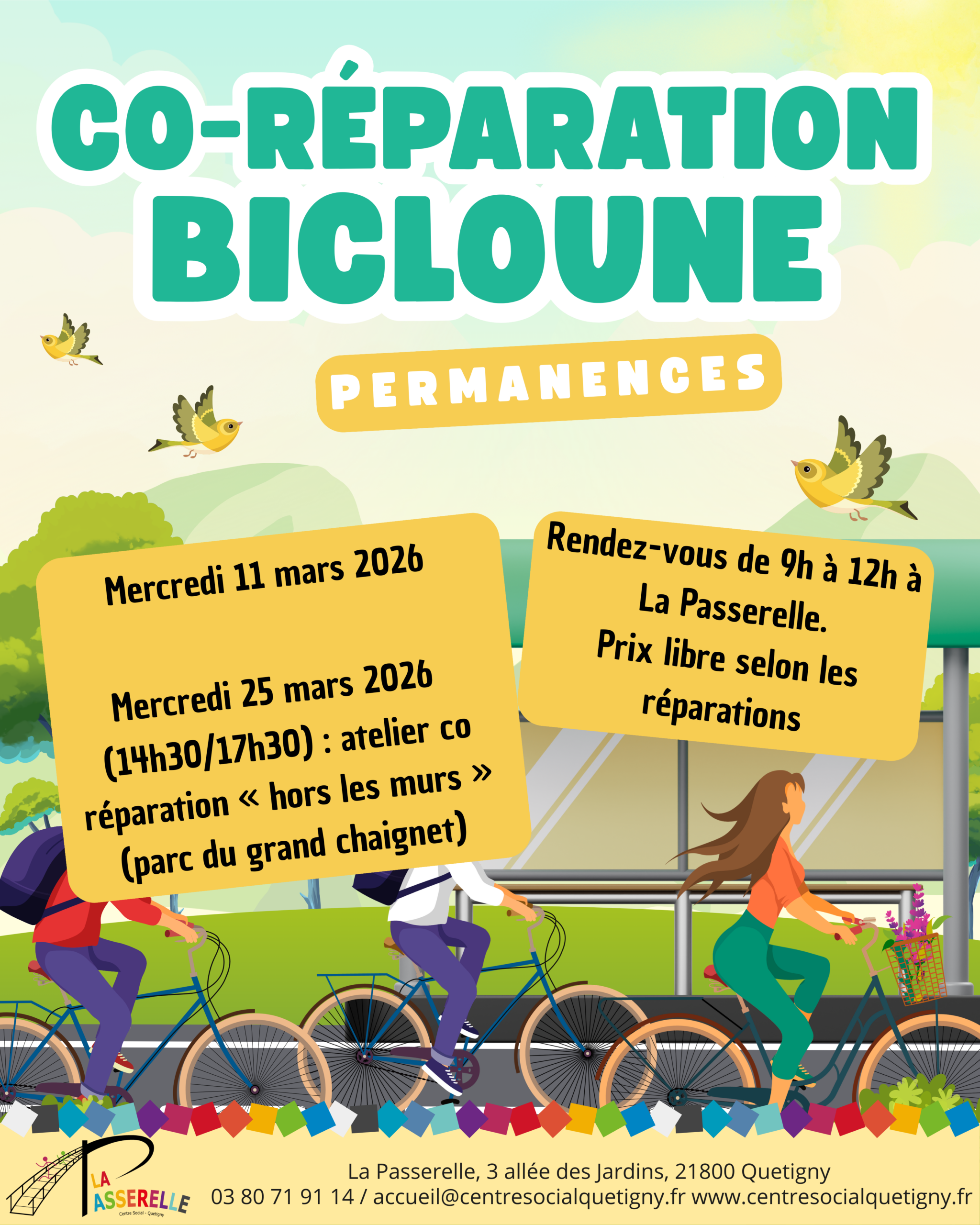 Yellow Green Illustrative World Bicycle Day Instagram Post